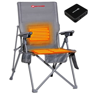 Heated Camping Chair with Battery Pack, Heated Portable Chair