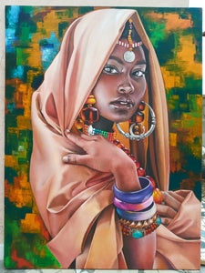 Tukolor Girl Painting